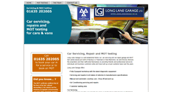 Desktop Screenshot of longlanegarage.co.uk